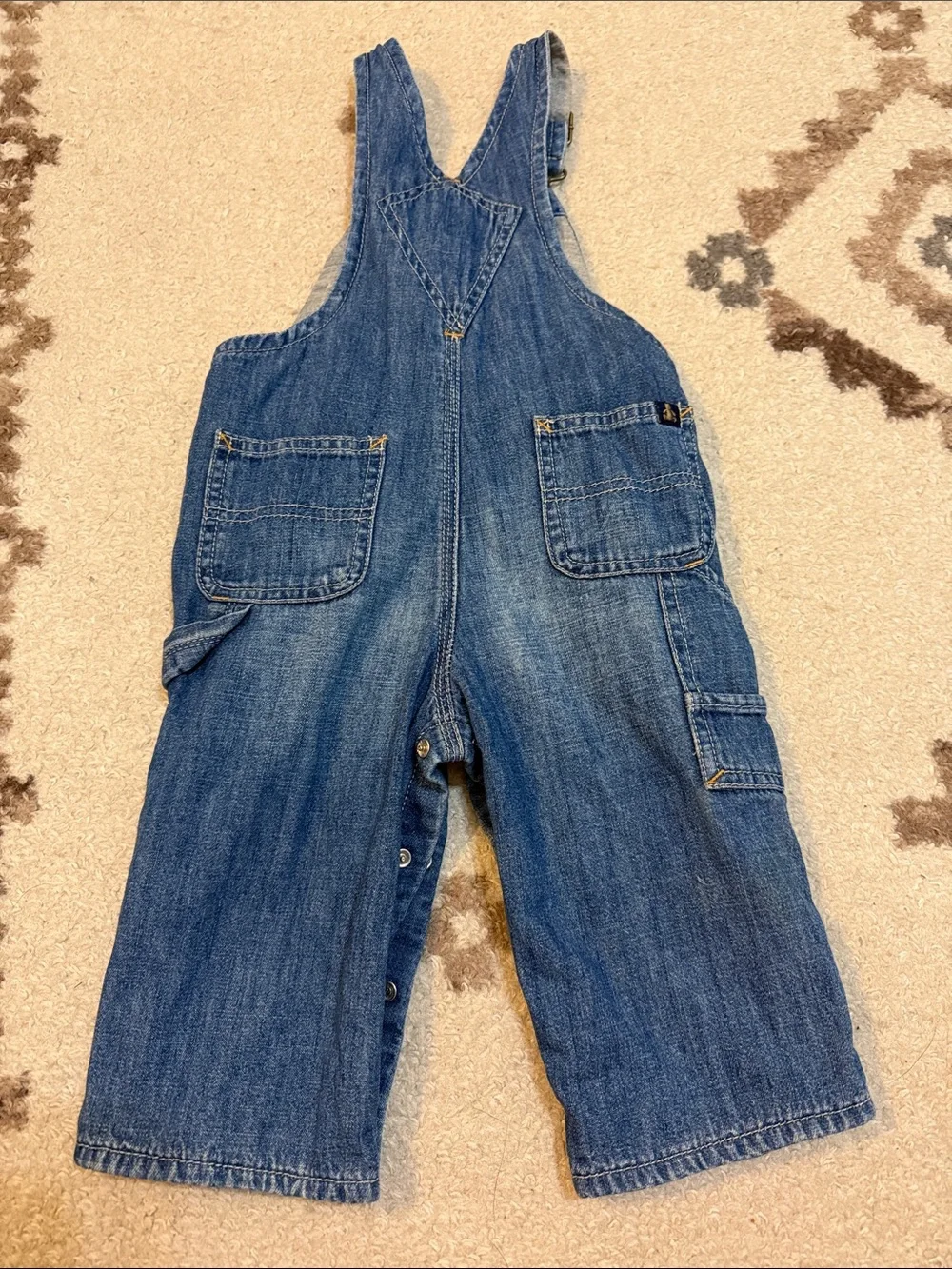 GAP Blue Denim Kids Overalls with Adjustable Straps